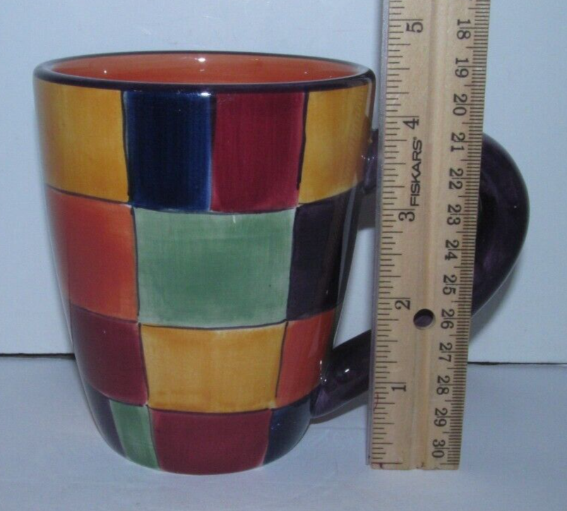 Tabletops Gallery CARACAS MultiColor Hand Painted Coffee Cup Mug eBay