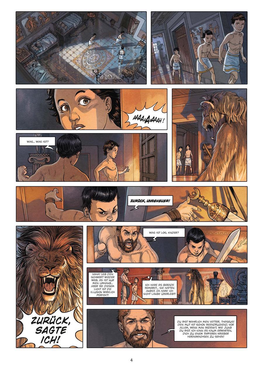 Thumbnail - Mythen Der Antike: Theseus Und Der Minotaurus (graphic Novel) Luc