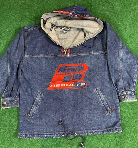 Vintage Denim Hoodie Half Zip Results 