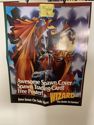 Spawn Wizard Promo Poster 22” X 17” Todd McFarlane 1992 | eBay