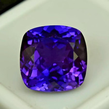 Natural 10 Ct Certified Flawless Kashmiri Blue Sapphire Cushion Cut Gemstone