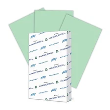 Hammermill Colored Paper, 20 lb Green Printer Paper, 8.5 x 14-1 Ream (500 She...