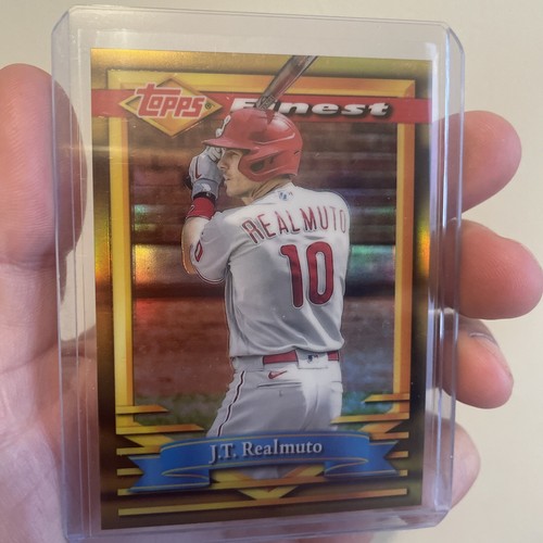 2021 Topps Finest Flashbacks Gold Refractor #165 JT Realmuto /50 Phillies - 第 1/2 張圖片