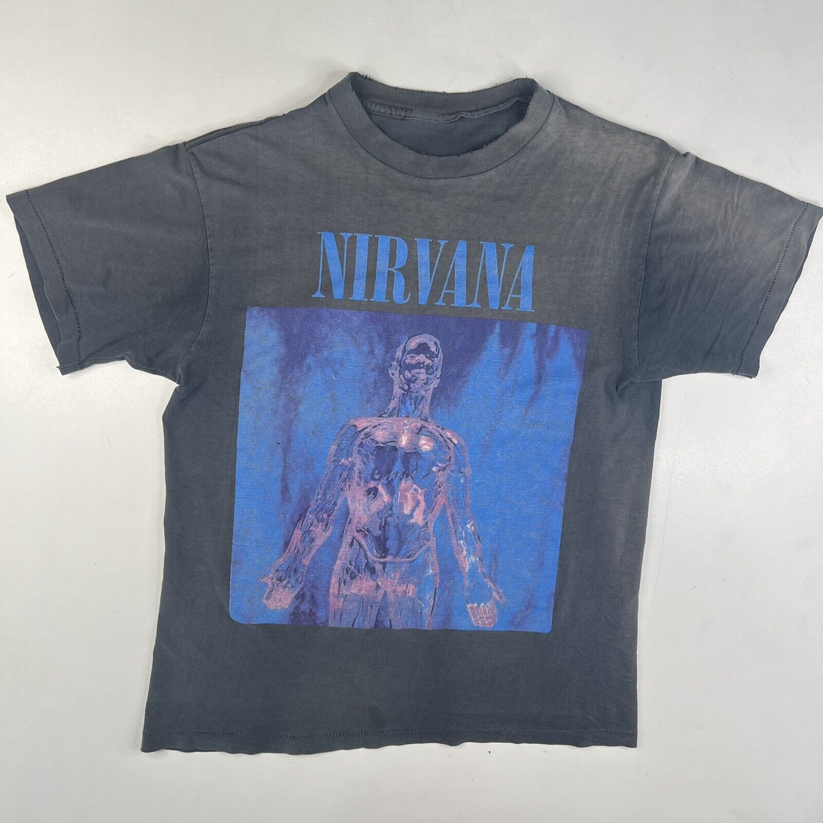 Vintage 1992 90s Nirvana Sliver Band T-shirt - image 1