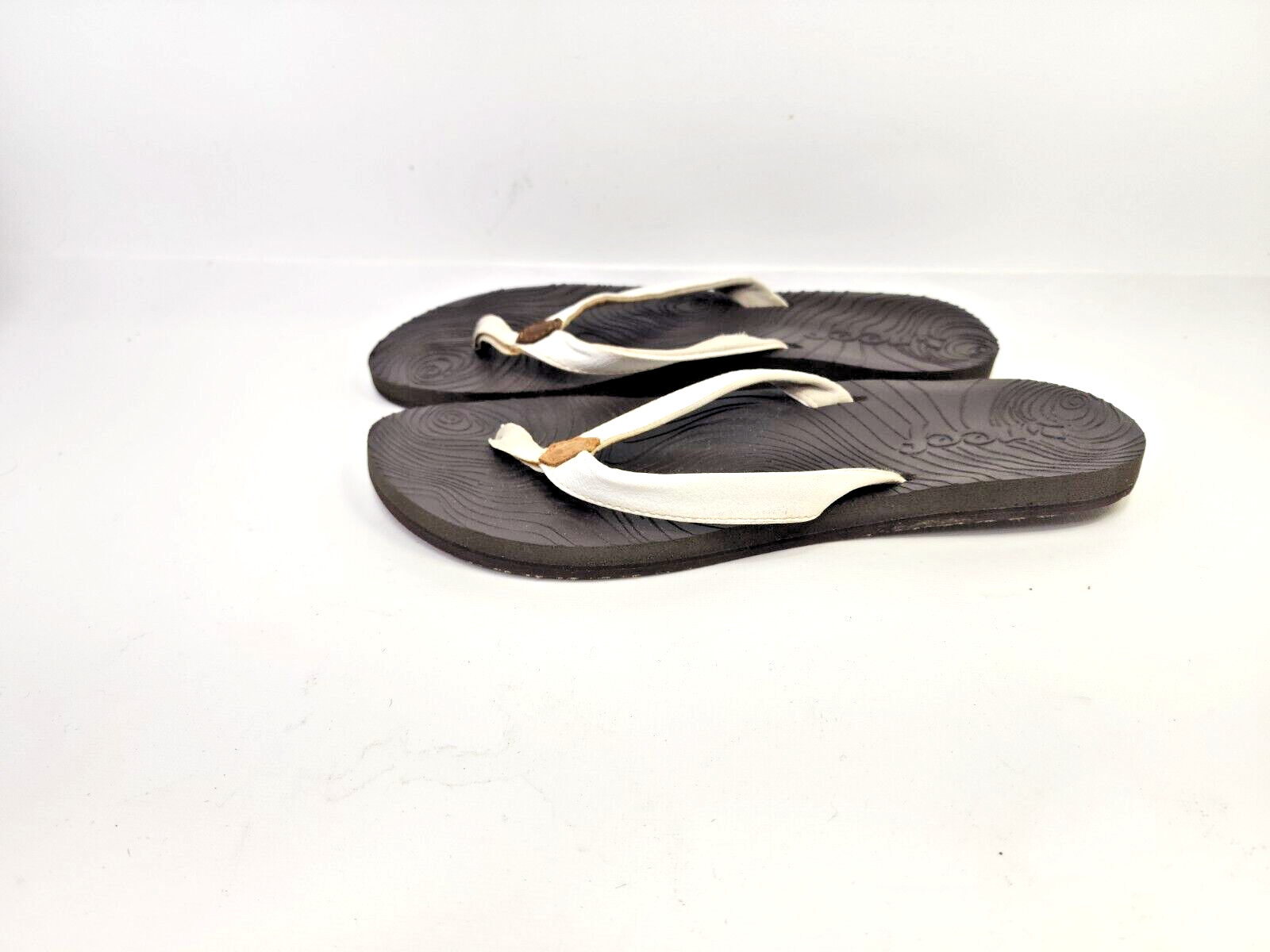 Reef Zen Love Flip Flops Sandals Shoes White Womens Size 9 eBay