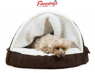 round memory foam dog bed