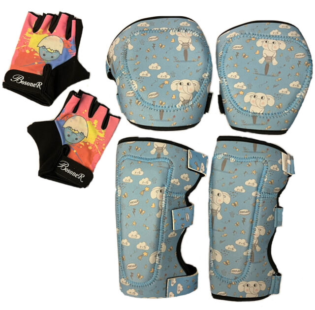 Knee Pads for Kids Knee and Elbow Pads Set Toddler Knee Pads and Elbow Sz 4-8 yr