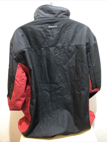 Dwyane Wade Converse Full Zip Embroidered Track Jacket Size 2XL Black/red - Picture 5 of 11
