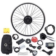 26" 350W 36V Electric Bicycle Front Wheel Hub Motor E Bike Conversion Kit LCD