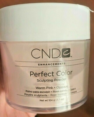 CND Creative Nail Powder Perfect WARM PINK 3.7oz/104g white lid for Ombre P/W