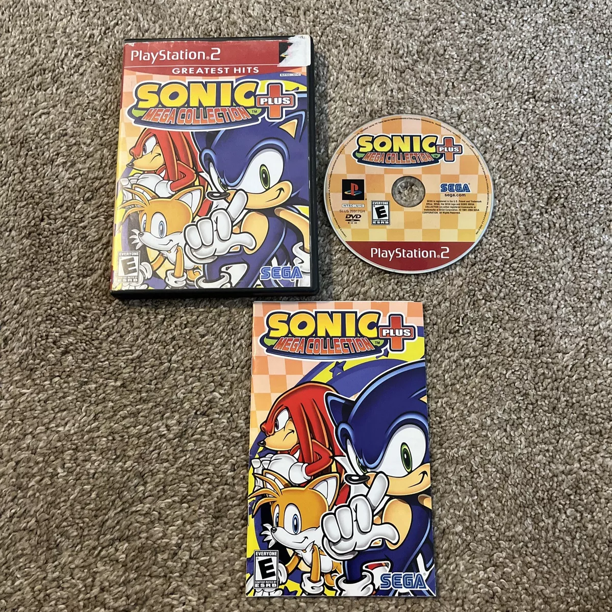 Sonic Mega Collection Plus PS2 - DISC ONLY - Tested