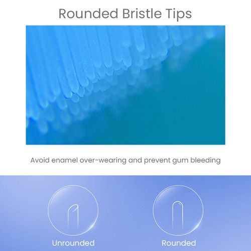 10 pcs Electric Toothbrush Head Replacement for Xiaomi Mijia T300 T500 T700 - Foto 8 di 12