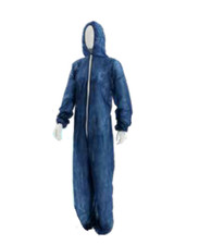 Ampri Einweg Maleroverall Maler-Overall Schutzanzug mit Kapuze Blau Gr&ouml;&szlig;e XXL