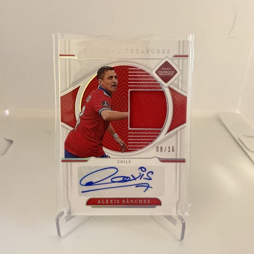 2022 National Treasures World Cup Alexis Sanchez Patch Auto /7  sapphire Chile
