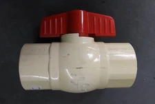 1-1/4" SLIP X 1-1/4" SLIP PVC Quarter Turn Ball Valve 107-636