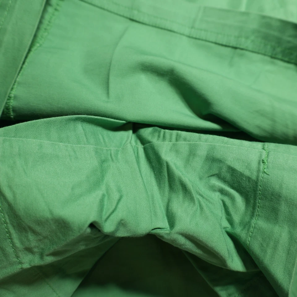 Falda corta St. John's Bay para mujer 10 mezcla de algodón flexible verde con cinturón cremallera lateral Y2K Foto 4 de 4