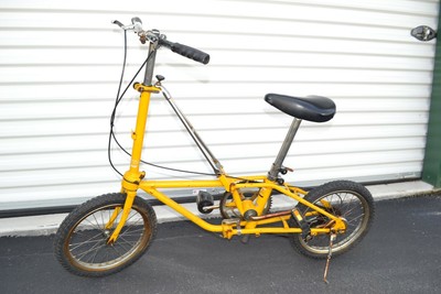 VINTAGE 1980s Dahon Pieghevole Bici 5 Velocità Bicicletta Giallo | eBay
