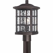 Quoizel SNN9009PN 1-Light Stonington Outdoor Lantern in Palladian Bronze
