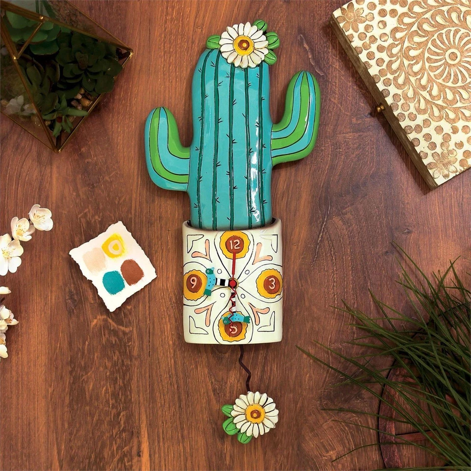 Reloj Allen Designs Flor del Desierto con Flor Péndulo P1856 Foto 2 de 2