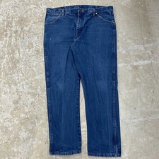 Vintage Wrangler Jeans 39x29 Blue Pants Cowboy Western 13MWZ Denim Tag 40x30 C39