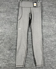 Under Armour Leggings Womens Small Gray Compression Heat Gear Workout New