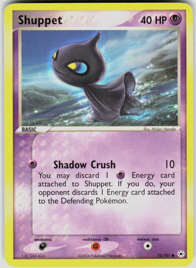 Shuppet 72/101 EX Hidden Legends Pokemon