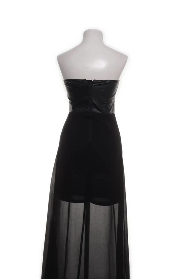 H&M Sommerkleid Bodenlang Gr S 36 Schwarz - Bild 2 von 4