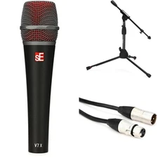 sE Electronics V7 X Supercardioid Dynamic Instrument Microphone with Short Mic