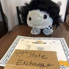 Emo Axolotl Stuffed Animal Check Hoodie Gift Set BUILD A BEAR EXCLUSIVE IN HAND