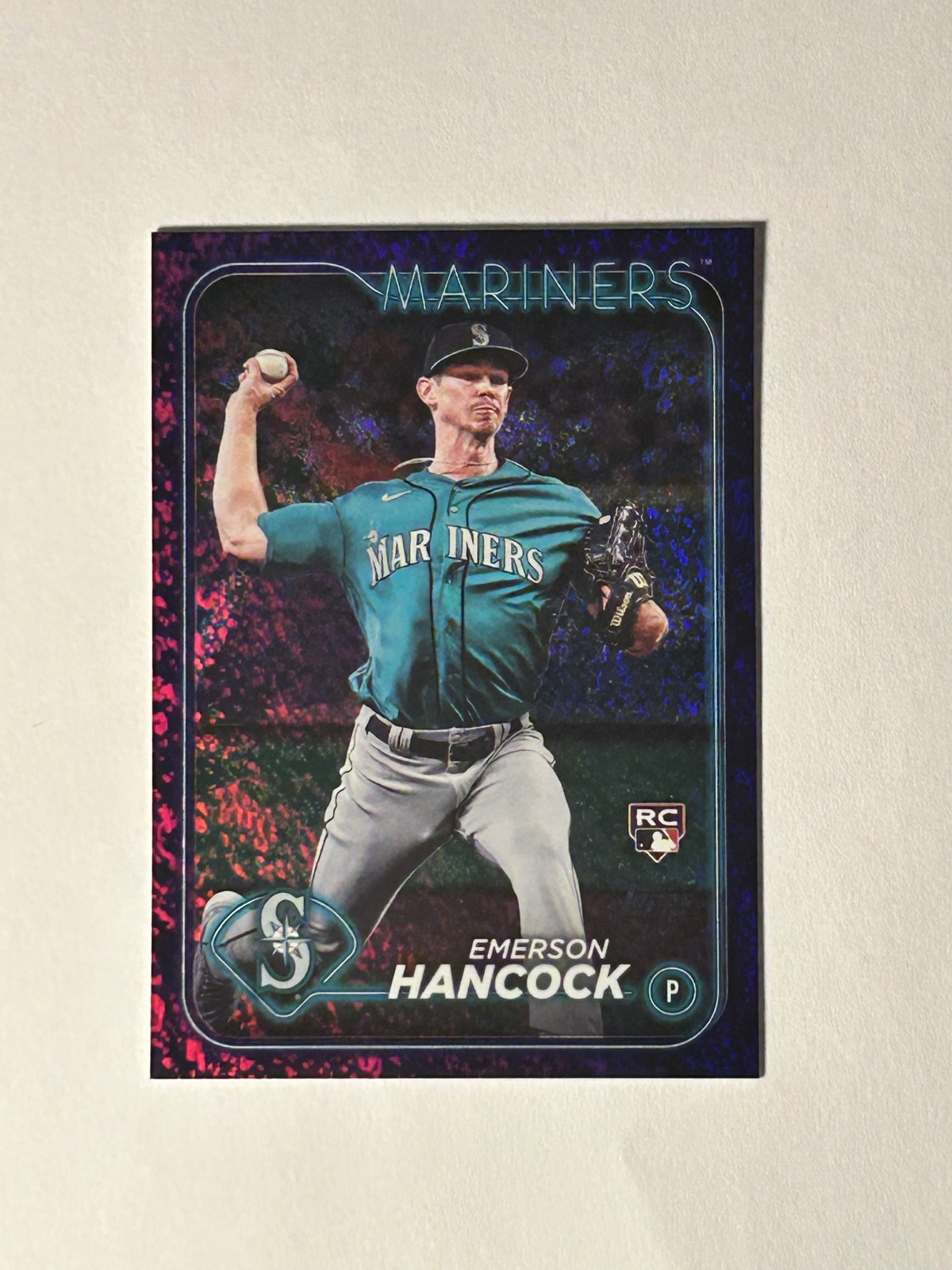 2024 Topps Series 1 - Emerson Hancock #39 Purple Holofoil /799 (RC)