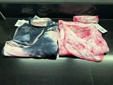 Lot Of 2 Bazzle Baby Forever Swaddle Blanket & Hat Set Pink/Pink, Pink/Blue