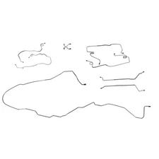 1991-94 Chevrolet Impala Caprice Sedan Complete Brake Line Set Kit Tubes 9pc OE