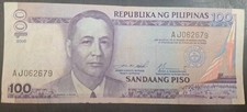2000 Philippines 100 Piso P184e, AJ062679, sigs Estrada & Buenaventura. 