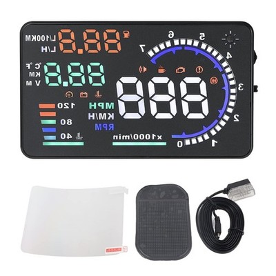 Car Headup Display, 5.5'' Large Screen OBD II Car HUD Display Auto Windshied