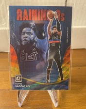 Panini 2022-23 Donruss Optic Raining 3s Saddiq Bey  red & gold wave /99