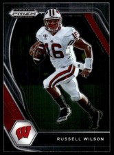 Russell Wilson 2021 Panini Prizm Draft Picks Collegiate #8 Wisconsin Badgers