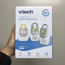 VTech DM221-2 Digital Audio Baby Monitor 2 Parent Units DECT 6.0 New In Box
