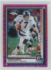 2025 Donruss Optic John Elway Pink Velocity Prizm #13/99