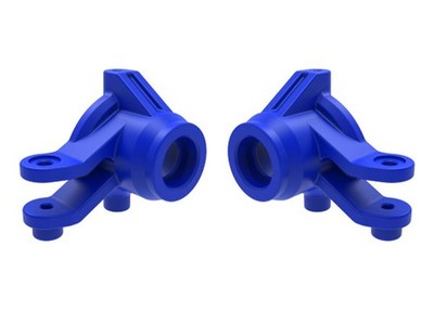 Traxxas Mini Maxx Steering Knuckles Blue Blocks L&R Pair 10736-BLUE RC Upgrades