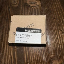 Baldwin 5162 Lever X Less Rose Non-Laquered Brass Door Handle New