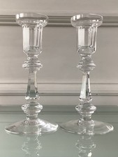 Pair of Waterford Cut Glass Crystal Candlesticks Curraghmore Glencree Pattern 
