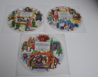 Gebrüder Grimm - 3 x 7''-Single Picture Disc 70er Jahre Schneewittchen u.a.