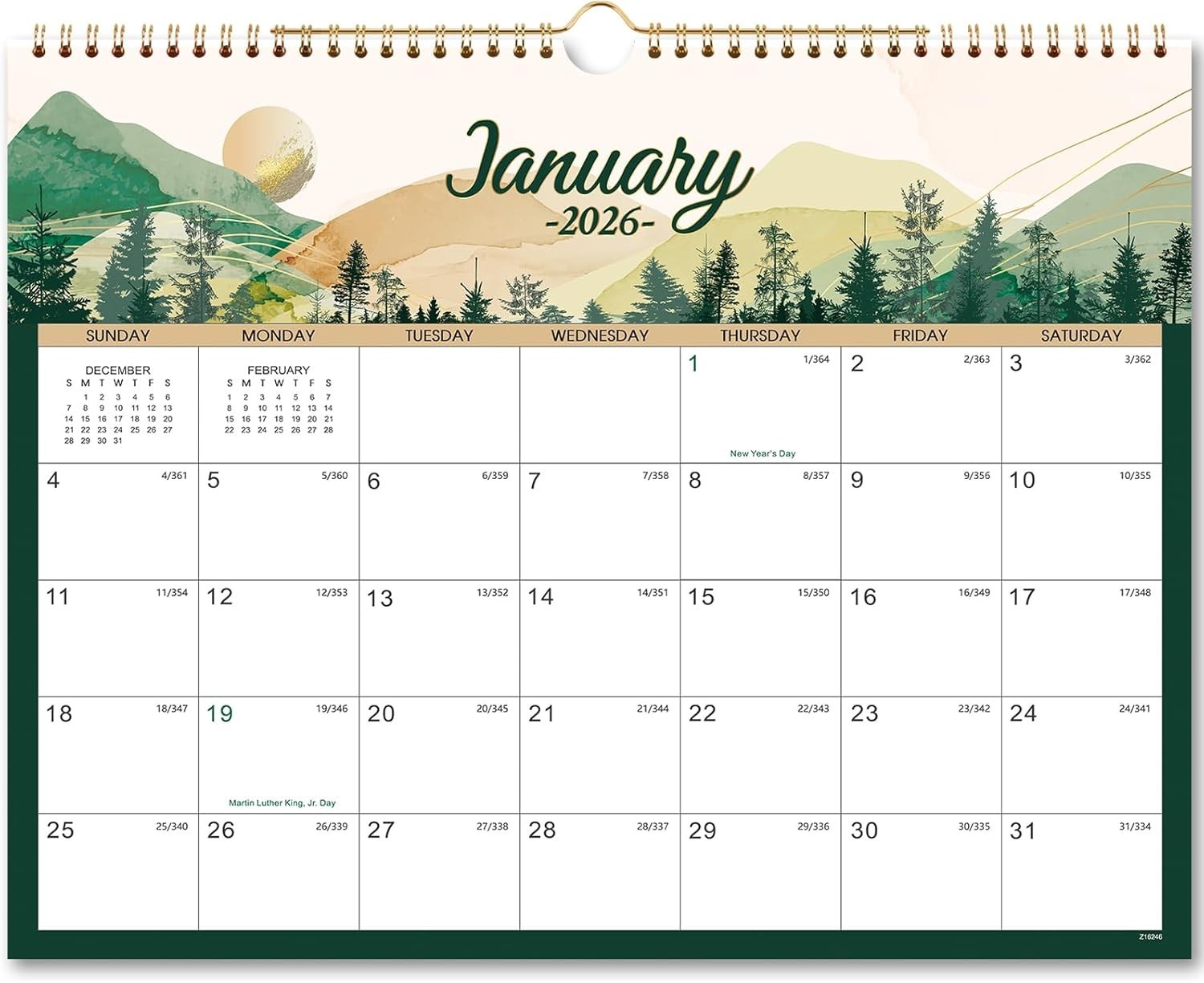 2026 Wall Calendar - 12 Months Wall Calendar 2026 from JAN.2026 - DEC.2026, 1