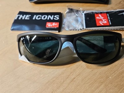 Ray-Ban Predator 2 Matte Black l Green Classic G-15 W1847 62mm RB Ray-Ban Predator 2 Matte Black l Green Classic G-15 W1847 62mm RB