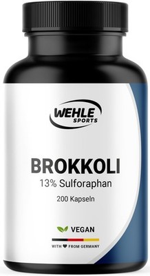 Brokkoli Hochdosiert - 200 Kapseln - 1000mg mit 130mg Sulforaphan pro Tag
