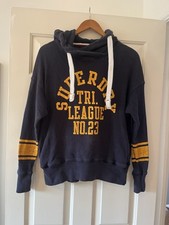 Superdry Hoodie Small Navy Blue