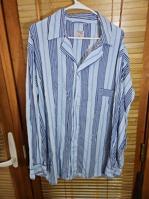 True Vintage Slumber King Sanforized Pilgrim Snap Up Pajama Shirt 20s 30s 40s L