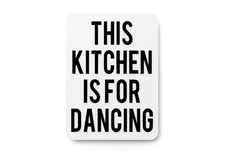 Bold This Kitchen Dancing Sign Wall Art – Durable PLA Sign For Restaurants