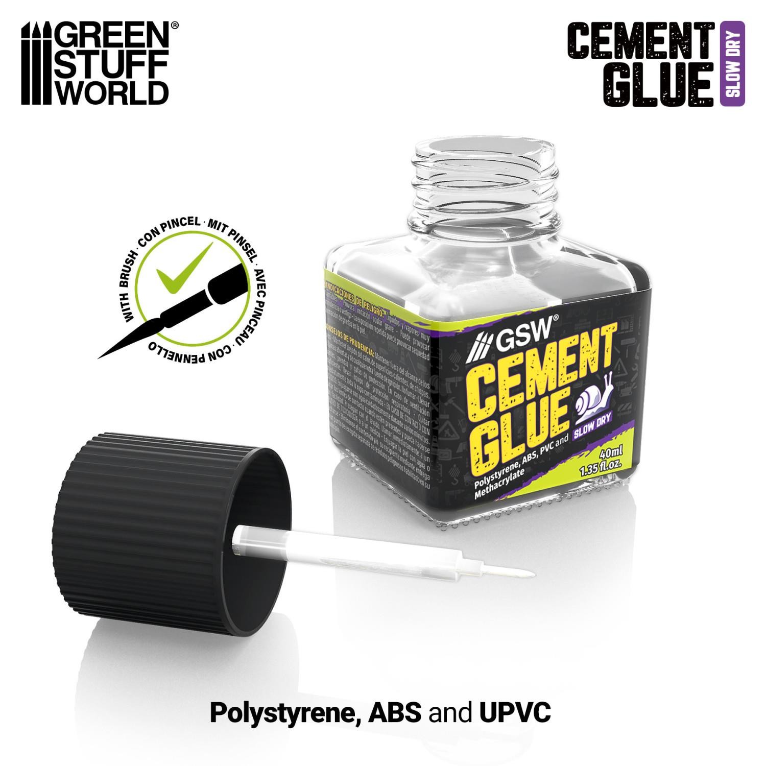 Green Stuff World Slow Cement Glue for Plastics 40ml