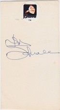 SIGNED 3x5 INDEX CARD OF DON SCHWALL! GREAT AUTOGRAPH!